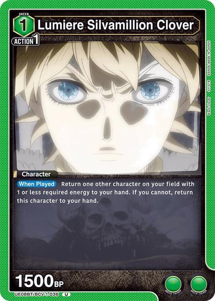 Lumiere Silvamillion Clover, UE08BT: Black Clover UE08BT/BCV-1-036