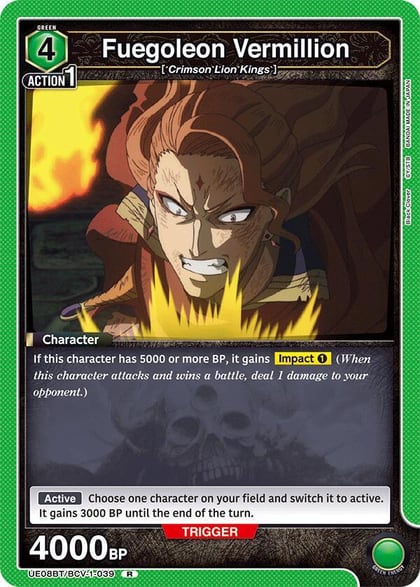 Fuegoleon Vermillion, UE08BT: Black Clover UE08BT/BCV-1-039
