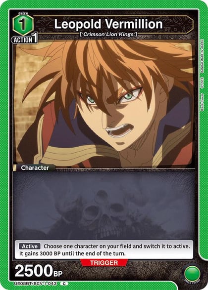 Leopold Vermillion, UE08BT: Black Clover UE08BT/BCV-1-043