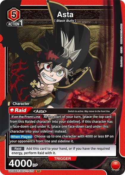 Asta (075), UE08BT: Black Clover UE08BT/BCV-1-075