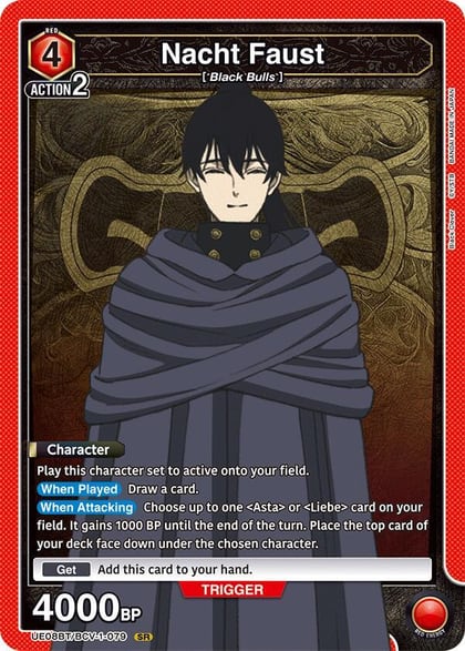 Nacht Faust (079), UE08BT: Black Clover UE08BT/BCV-1-079