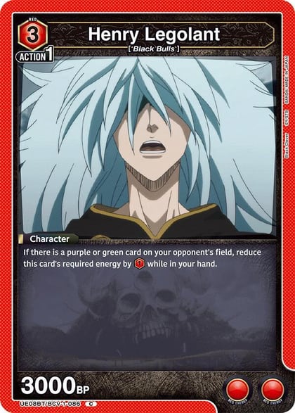 Henry Legolant, UE08BT: Black Clover UE08BT/BCV-1-086