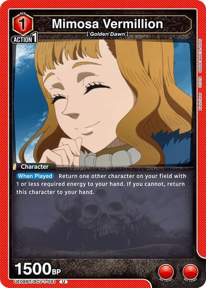 Mimosa Vermillion (091), UE08BT: Black Clover UE08BT/BCV-1-091