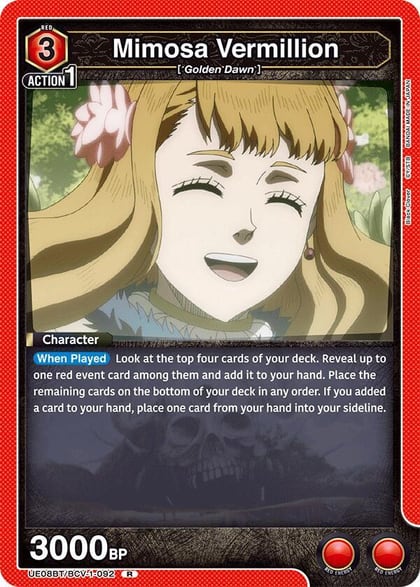 Mimosa Vermillion (092), UE08BT: Black Clover UE08BT/BCV-1-092