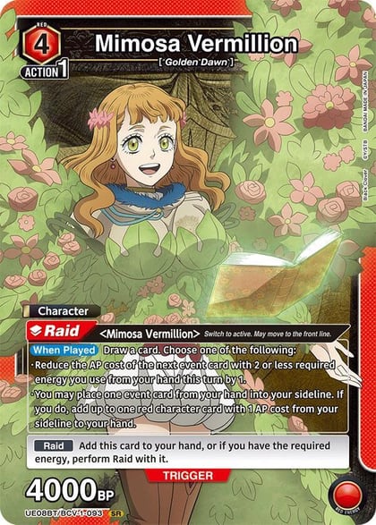 Mimosa Vermillion (093), UE08BT: Black Clover UE08BT/BCV-1-093