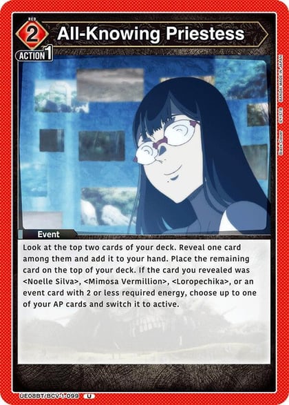 All-Knowing Priestess, UE08BT: Black Clover UE08BT/BCV-1-099