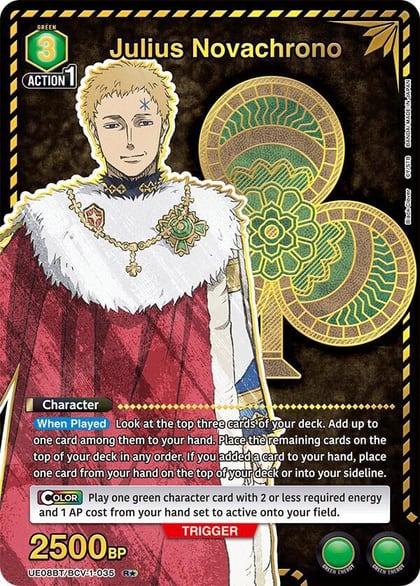 Julius Novachrono (035) (R*), UE08BT: Black Clover UE08BT/BCV-1-035