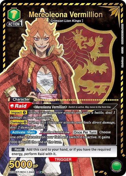 Mereoleona Vermillion (042) (SR*), UE08BT: Black Clover UE08BT/BCV-1-042