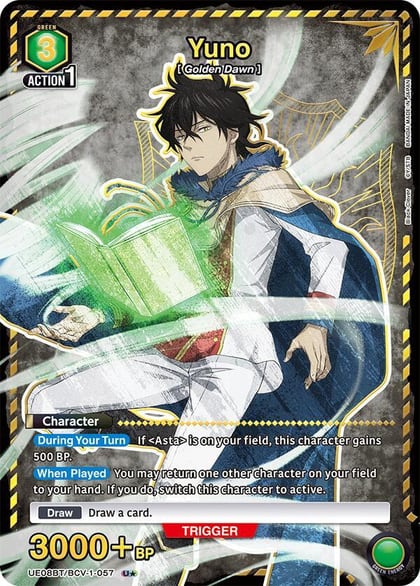 Yuno (057) (U*), UE08BT: Black Clover UE08BT/BCV-1-057