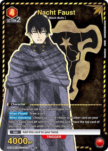 Nacht Faust (079) (SR*), UE08BT: Black Clover UE08BT/BCV-1-079