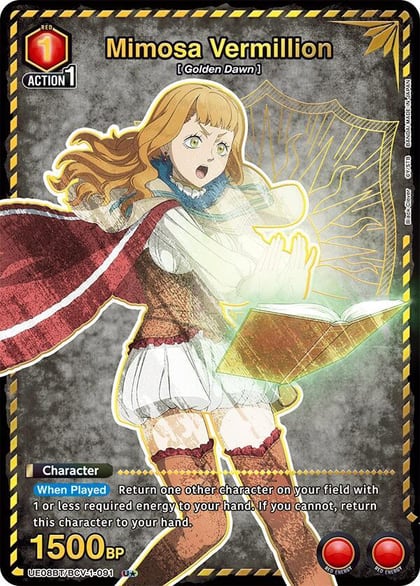 Mimosa Vermillion (091) (U*), UE08BT: Black Clover UE08BT/BCV-1-091