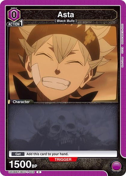 Asta (002) (Box Topper Foil), UE08BT: Black Clover UE08BT/BCV-1-002