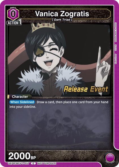 Vanica Zogratis (017), UE08BT: Black Clover Release Event Cards UEPR/BCV-1-017