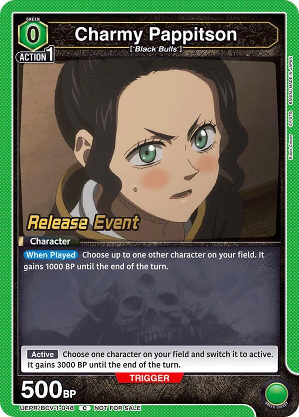 Charmy Pappitson (048), UE08BT: Black Clover Release Event Cards UEPR/BCV-1-048