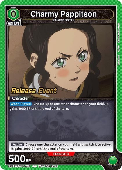 Charmy Pappitson (048), UE08BT: Black Clover Release Event Cards UEPR/BCV-1-048