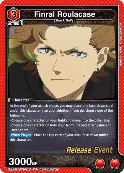 Finral Roulacase (085), UE08BT: Black Clover Release Event Cards UEPR/BCV-1-085