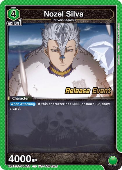 Nozel Silva, UE08BT: Black Clover Release Event Cards UEPR/BCV-1-038