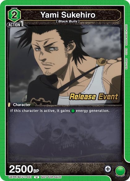 Yami Sukehiro (051), UE08BT: Black Clover Release Event Cards UEPR/BCV-1-051