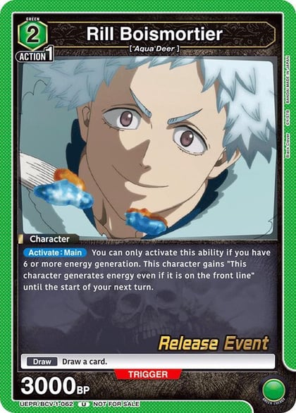 Rill Boismortier, UE08BT: Black Clover Release Event Cards UEPR/BCV-1-062