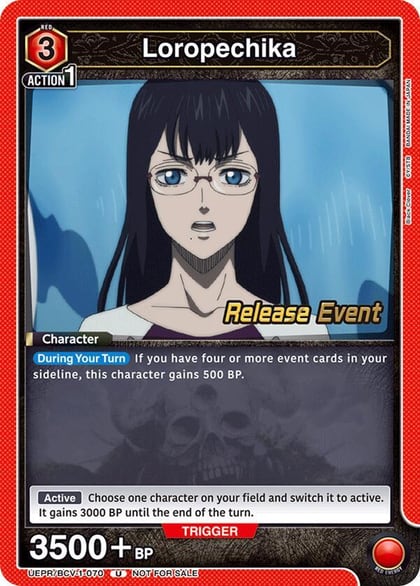 Loropechika (070), UE08BT: Black Clover Release Event Cards UEPR/BCV-1-070