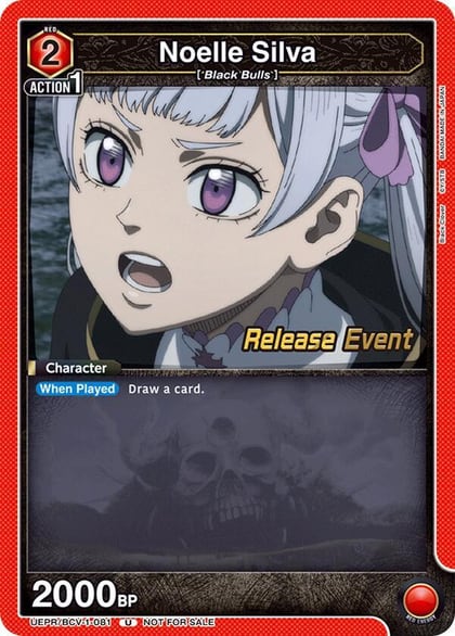 Noelle Silva (081), UE08BT: Black Clover Release Event Cards UEPR/BCV-1-081