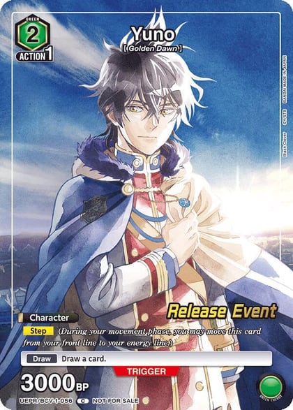 Yuno (Release Event Participation), UE08BT: Black Clover Release Event Cards UEPR/BCV-1-056