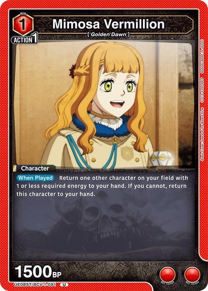 Mimosa Vermillion, UE08ST: Black Clover Starter Deck UE08ST/BCV-1-091