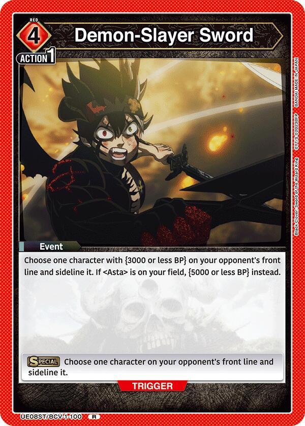 Demon-Slayer Sword, UE08ST: Black Clover Starter Deck UE08ST/BCV-1-100