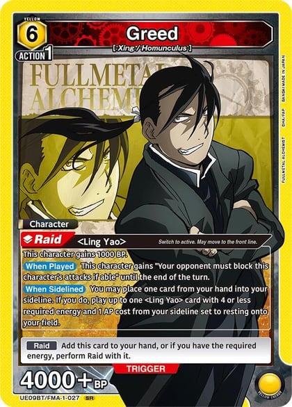 Greed (027), UE09BT: FULLMETAL ALCHEMIST UE09BT/FMA-1-027