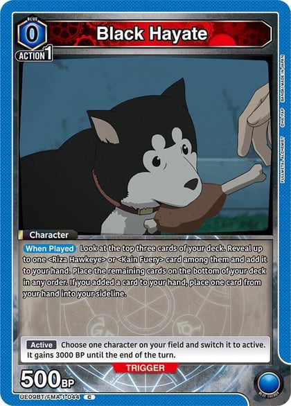 Black Hayate, UE09BT: FULLMETAL ALCHEMIST UE09BT/FMA-1-044