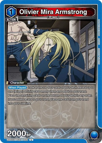 Olivier Mira Armstrong (058), UE09BT: FULLMETAL ALCHEMIST UE09BT/FMA-1-058