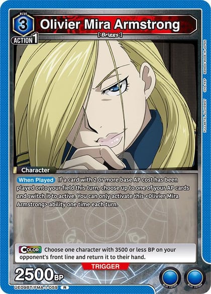 Olivier Mira Armstrong (059), UE09BT: FULLMETAL ALCHEMIST UE09BT/FMA-1-059