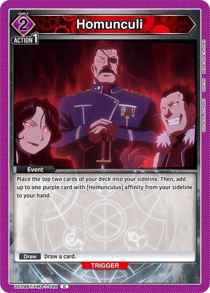 Homunculi, UE09BT: FULLMETAL ALCHEMIST UE09BT/FMA-1-099