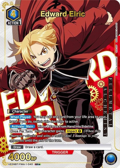 Edward Elric (040) (SR*), UE09BT: FULLMETAL ALCHEMIST UE09BT/FMA-1-040