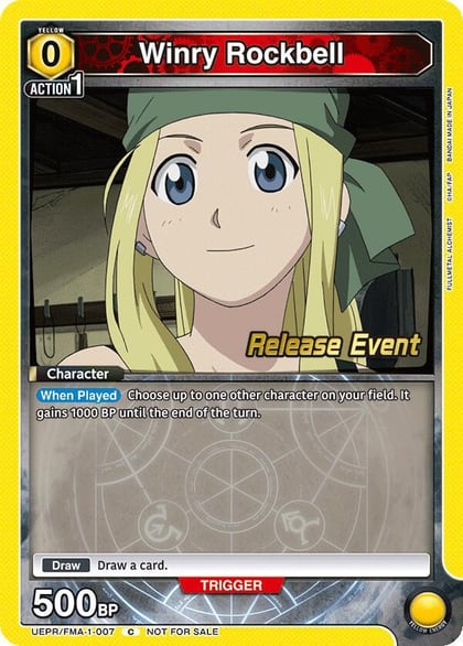 Winry Rockbell (007), UE09BT: FULLMETAL ALCHEMIST Release Event Cards UEPR/FMA-1-007