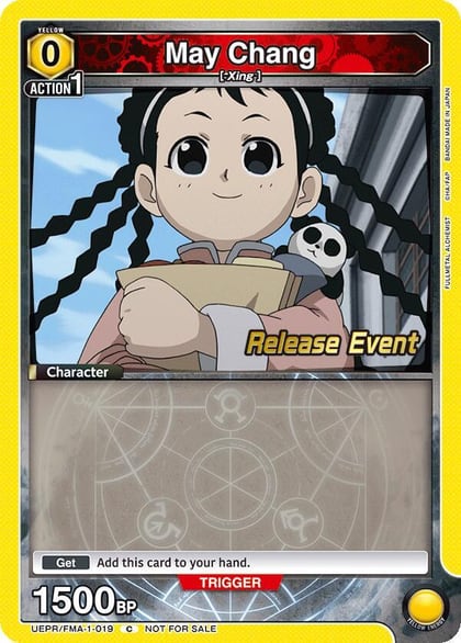May Chang (019), UE09BT: FULLMETAL ALCHEMIST Release Event Cards UEPR/FMA-1-019