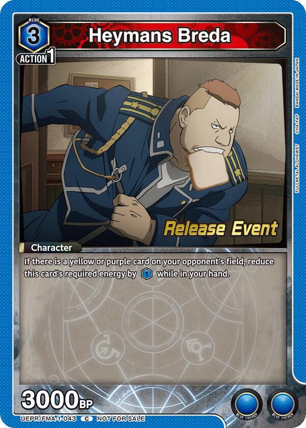 Heymans Breda, UE09BT: FULLMETAL ALCHEMIST Release Event Cards UEPR/FMA-1-043