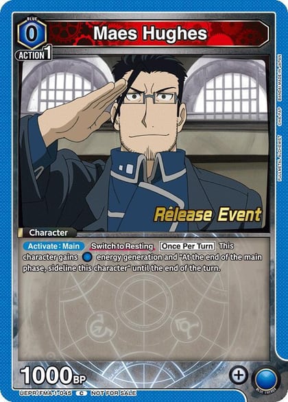 Maes Hughes (045), UE09BT: FULLMETAL ALCHEMIST Release Event Cards UEPR/FMA-1-045