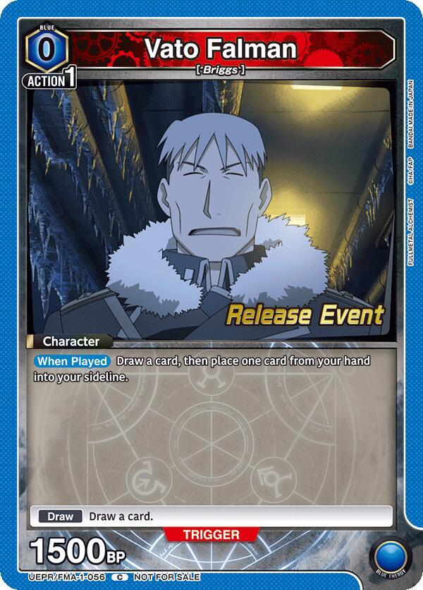 Vato Falman, UE09BT: FULLMETAL ALCHEMIST Release Event Cards UEPR/FMA-1-056