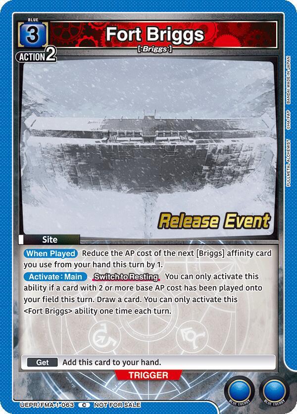 Fort Briggs, UE09BT: FULLMETAL ALCHEMIST Release Event Cards UEPR/FMA-1-063
