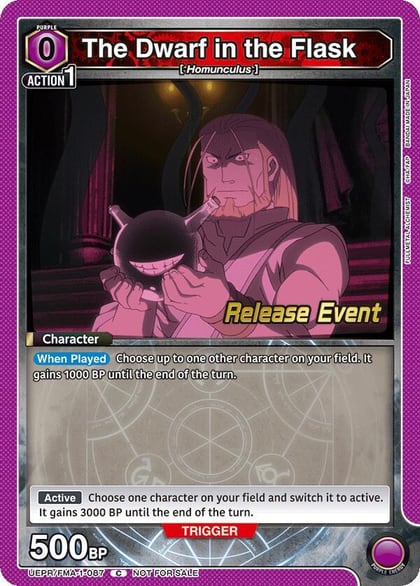 The Dwarf in the Flask, UE09BT: FULLMETAL ALCHEMIST Release Event Cards UEPR/FMA-1-087