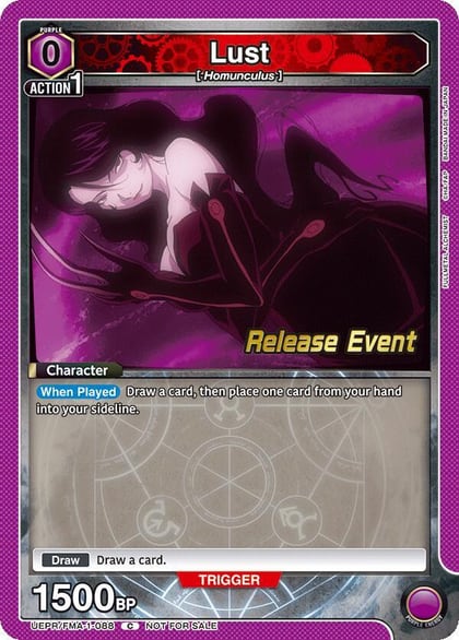 Lust (088), UE09BT: FULLMETAL ALCHEMIST Release Event Cards UEPR/FMA-1-088