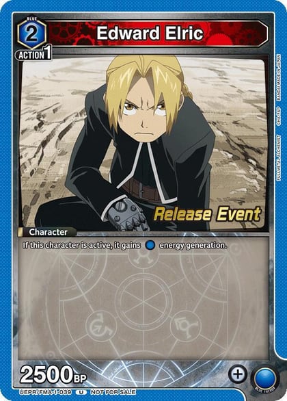 Edward Elric (039), UE09BT: FULLMETAL ALCHEMIST Release Event Cards UEPR/FMA-1-039