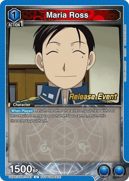 Maria Ross, UE09BT: FULLMETAL ALCHEMIST Release Event Cards UEPR/FMA-1-047