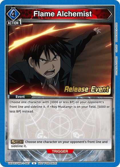 Flame Alchemist, UE09BT: FULLMETAL ALCHEMIST Release Event Cards UEPR/FMA-1-067