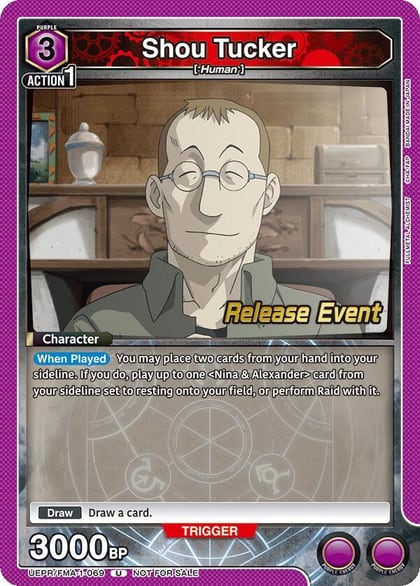 Shou Tucker, UE09BT: FULLMETAL ALCHEMIST Release Event Cards UEPR/FMA-1-069