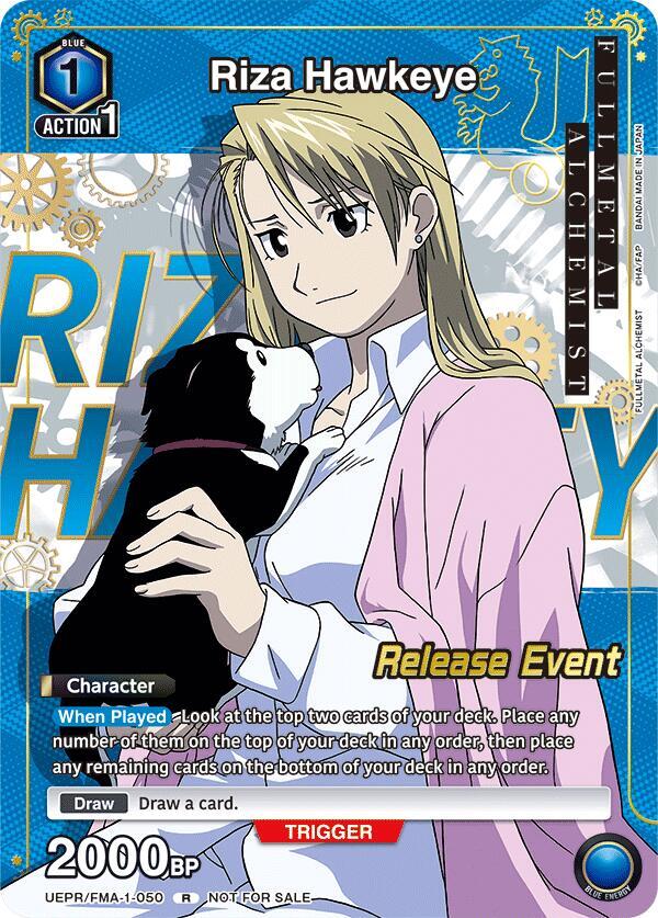Riza Hawkeye (Release Event Participation), UE09BT: FULLMETAL ALCHEMIST Release Event Cards UEPR/FMA-1-050