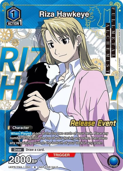 Riza Hawkeye (Release Event Participation), UE09BT: FULLMETAL ALCHEMIST Release Event Cards UEPR/FMA-1-050