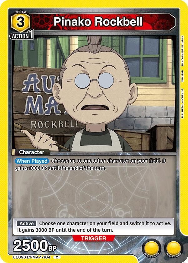 Pinako Rockbell, UE09ST: FULLMETAL ALCHEMIST Starter Deck UE09ST/FMA-1-104
