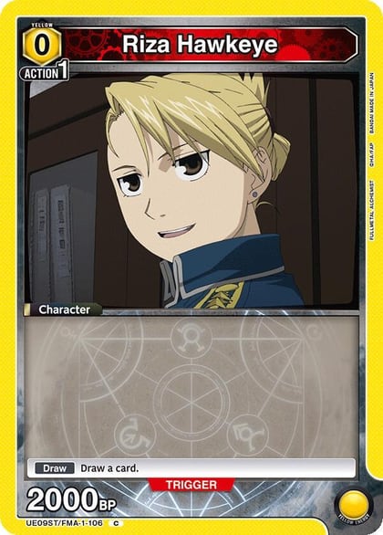 Riza Hawkeye, UE09ST: FULLMETAL ALCHEMIST Starter Deck UE09ST/FMA-1-106